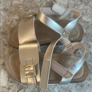 Cat & Jack Gold Sandals with Modern Design